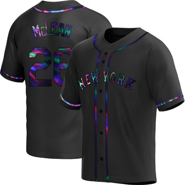 Replica Nolan McLean Youth New York Mets Black Holographic Alternate Jersey