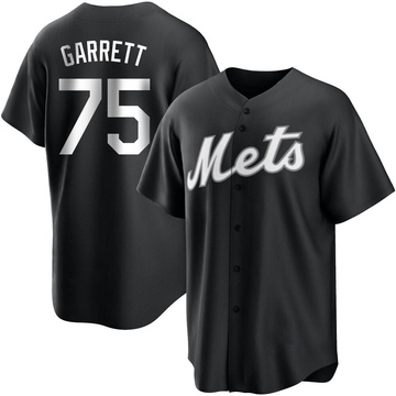 Replica Reed Garrett Youth New York Mets White Black/ Jersey