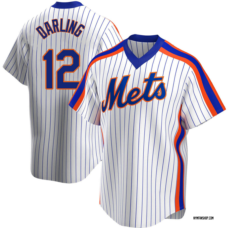 Replica Ron Darling Men's New York Mets White Home Cooperstown Collection Jersey