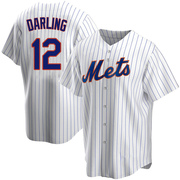Replica Ron Darling Men's New York Mets White Home Jersey