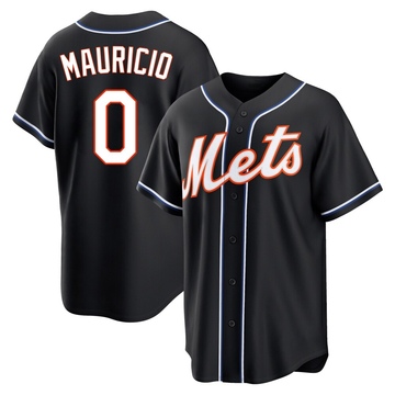 Replica Ronny Mauricio Youth New York Mets Black Fashion Out Jersey