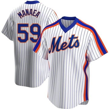 Replica Sean Manaea Men's New York Mets White Home Cooperstown Collection Jersey