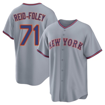 Replica Sean Reid-Foley Youth New York Mets Gray Away 2.0 Jersey
