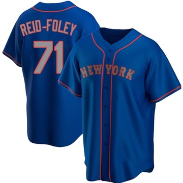 Replica Sean Reid-Foley Youth New York Mets Royal Alternate Road Jersey