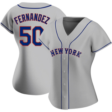 Replica Sid Fernandez Women's New York Mets Gray Road Jersey