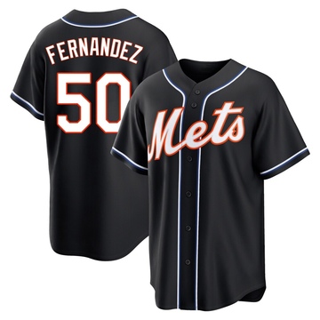 Replica Sid Fernandez Youth New York Mets Black Fashion Out Jersey