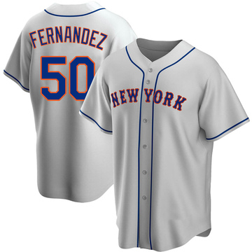 Replica Sid Fernandez Youth New York Mets Gray Road Jersey