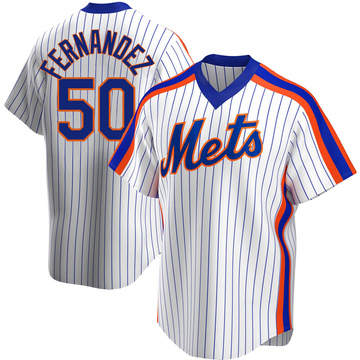 Replica Sid Fernandez Youth New York Mets White Home Cooperstown Collection Jersey