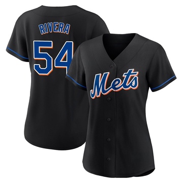 Replica T.J. Rivera Women's New York Mets Black 2022 Alternate Jersey