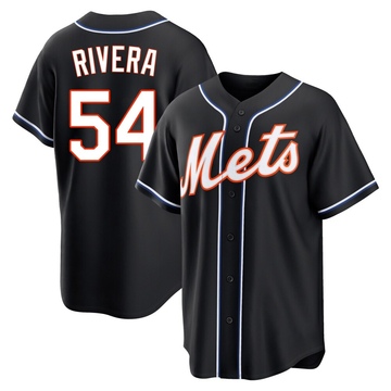 Replica T.J. Rivera Youth New York Mets Black Fashion Out Jersey