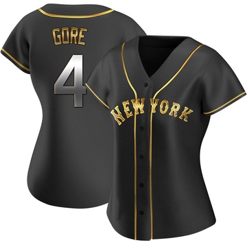 Replica Terrance Gore Women's New York Mets Black Golden Alternate Jersey