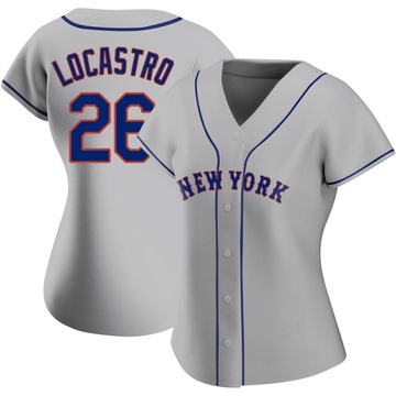 Replica Tim Locastro Women's New York Mets Gray Road Jersey