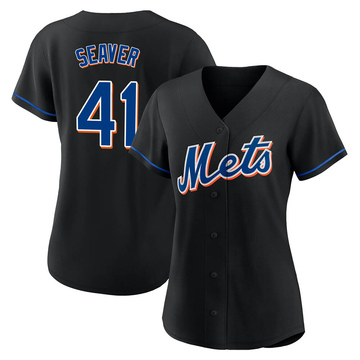 Replica Tom Seaver Women's New York Mets Black 2022 Alternate Jersey
