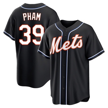 Replica Tommy Pham Youth New York Mets Black Fashion Out Jersey