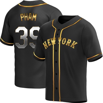 Replica Tommy Pham Youth New York Mets Black Golden Alternate Jersey