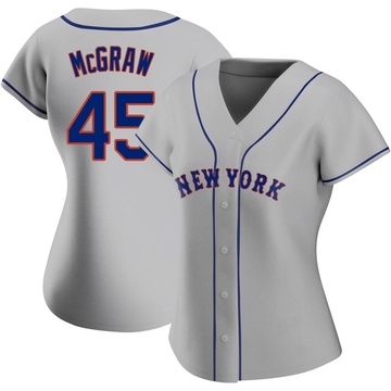 Replica Tug McGraw Women's New York Mets Gray Road Jersey