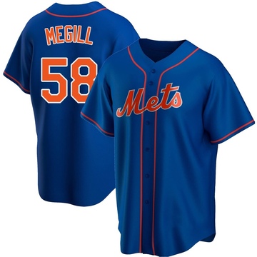 Replica Tylor Megill Youth New York Mets Royal Alternate Jersey