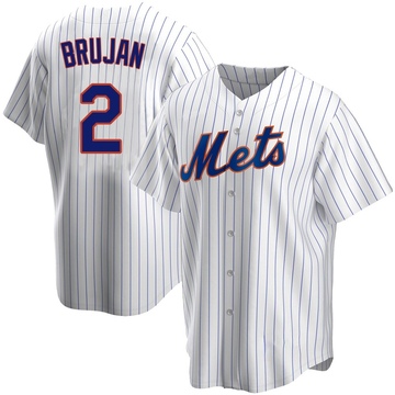 Replica Vidal Brujan Men's New York Mets White Home Jersey