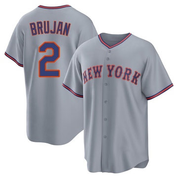 Replica Vidal Brujan Youth New York Mets Gray Away 2.0 Jersey