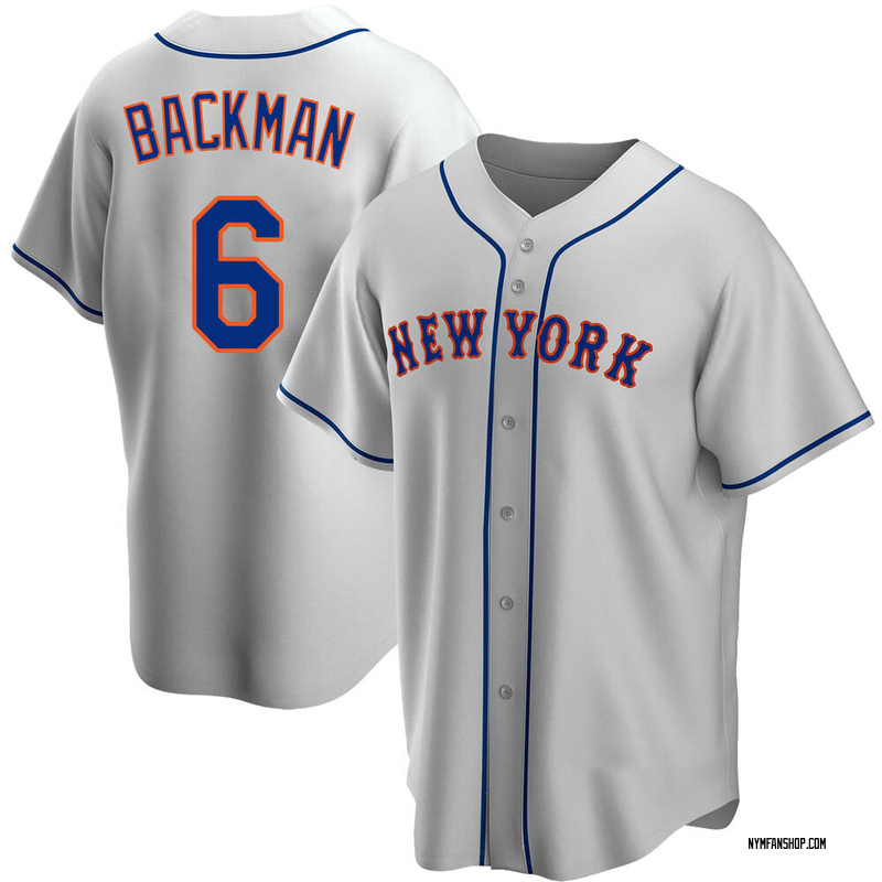 Replica Wally Backman Men&#39;s New York Mets Gray Road Jersey