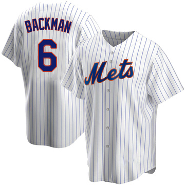 Replica Wally Backman Men's New York Mets White Home Jersey