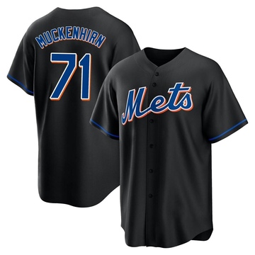 Replica Zach Muckenhirn Youth New York Mets Black 2022 Alternate Jersey